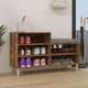 Armoire à chaussures Vidaxl 102x36x60 cm en bois de bois de bois fumé coloré