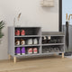 Armoire à chaussures Vidaxl 102x36x60 cm en bois de bois de sonoma gris