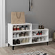 Armoire à chaussures Vidaxl 102x36x60 cm Bois de bois de propriété