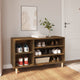 Armoire à chaussures Vidaxl 102x36x60 cm en bois de bois de bois fumé coloré