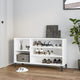 Armoire à chaussures Vidaxl 102x36x60 cm Bois de bois de propriété