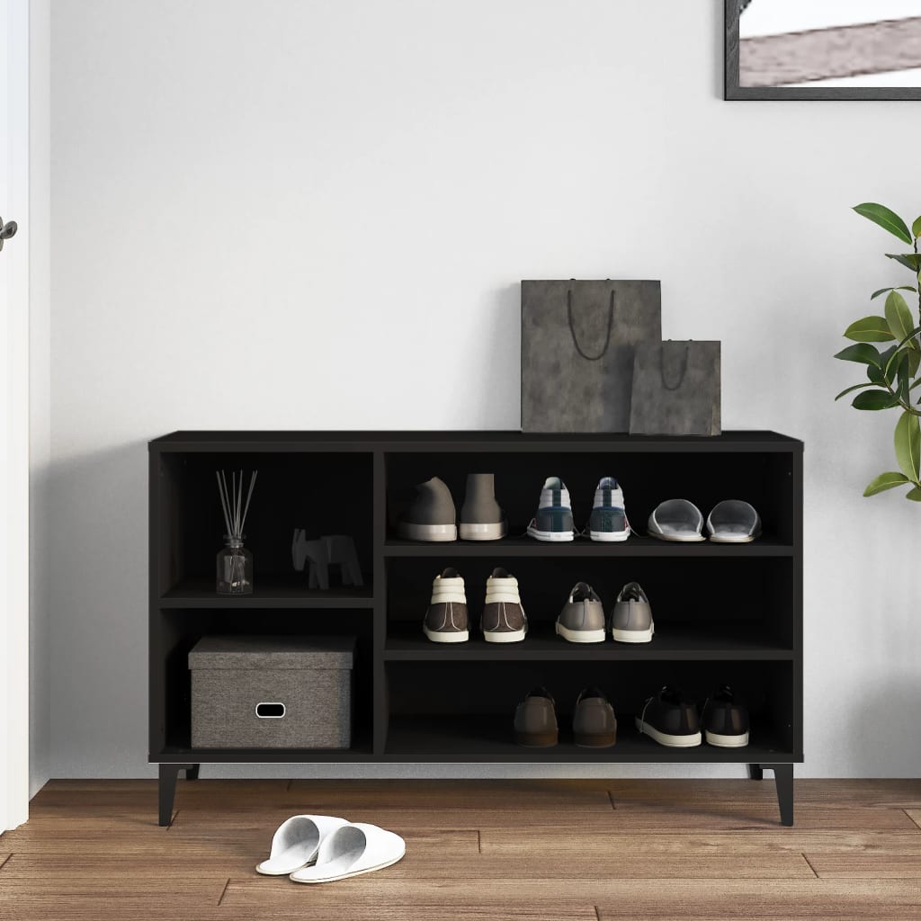 Armoire à chaussures Vidaxl 102x36x60 cm Bois de bois de propriété