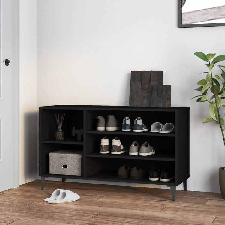 Armoire à chaussures Vidaxl 102x36x60 cm Bois de bois de propriété