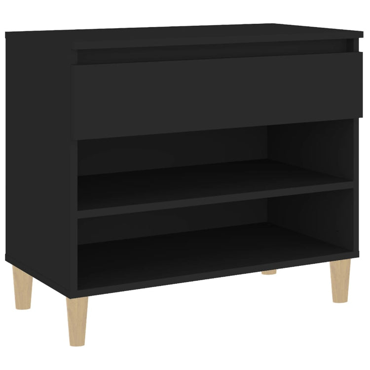 Armoire à chaussures Vidaxl 70x36x60 cm Bois de bois de propriété