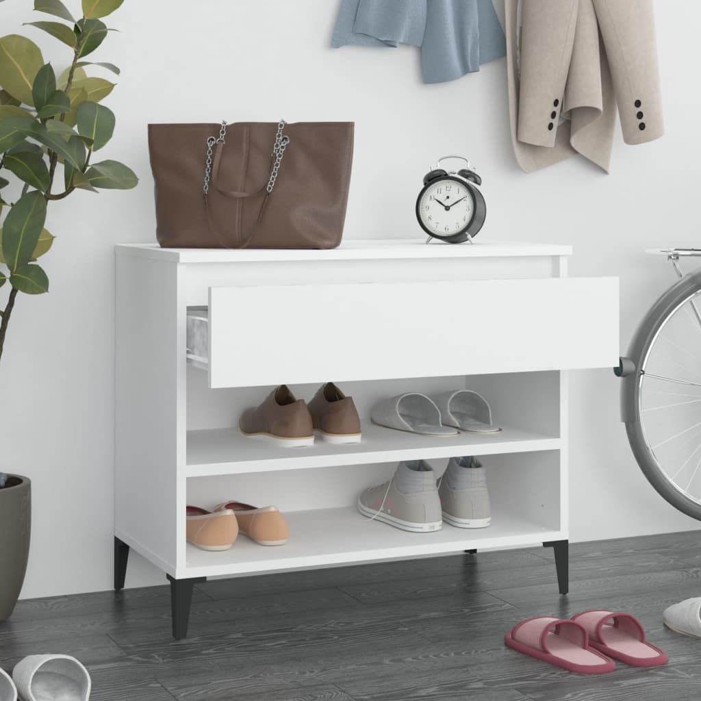 Armoire à chaussures Vidaxl 70x36x60 cm Bois de bois de propriété