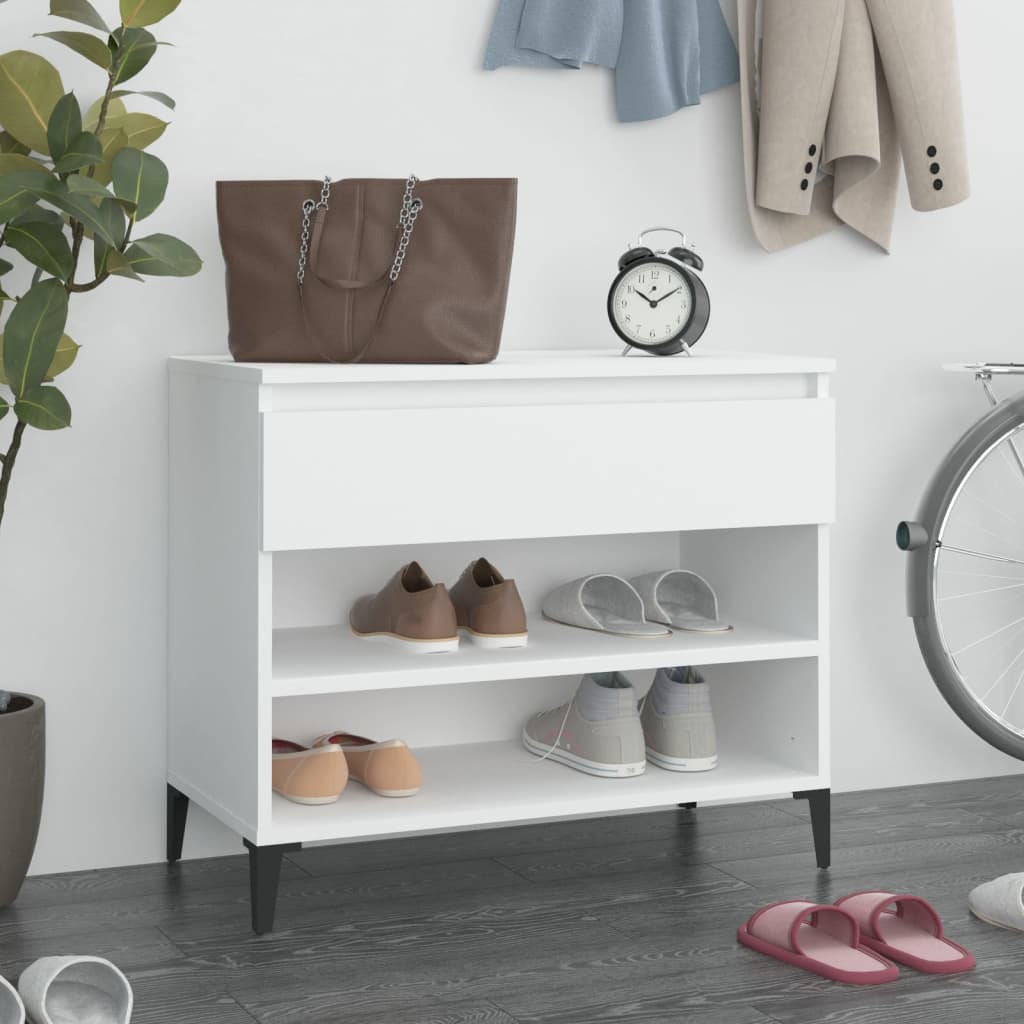 Armoire à chaussures Vidaxl 70x36x60 cm Bois de bois de propriété