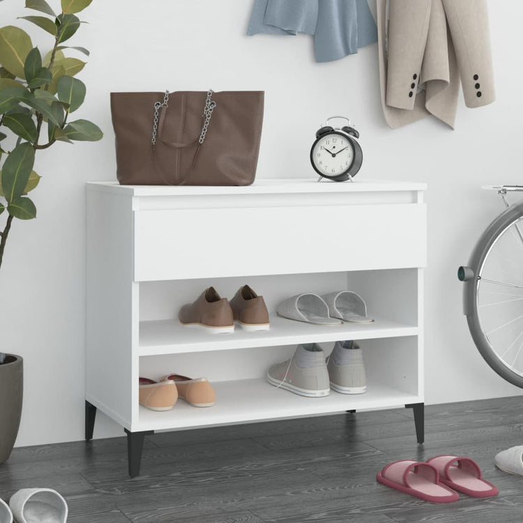 Armoire à chaussures Vidaxl 70x36x60 cm Bois de bois de propriété