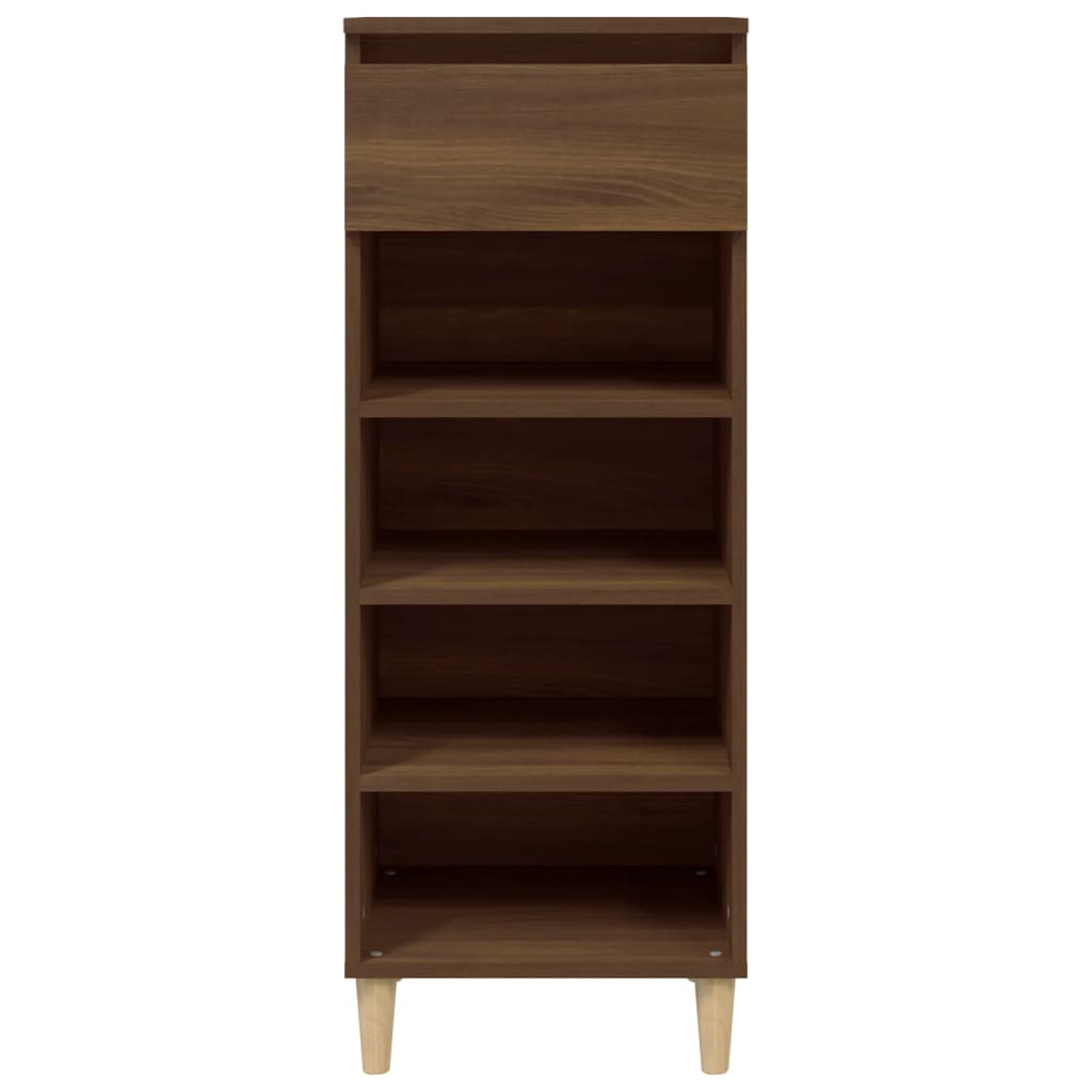 Armoire à chaussures Vidaxl 40x36x105 cm Couleur de chêne brun coupé