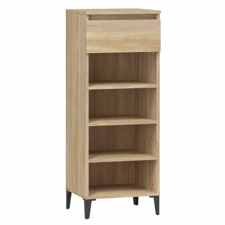 Rack de chaussures Vidaxl 40x36x105 cm Bois de chêne sonoma en bois de chêne sonoma