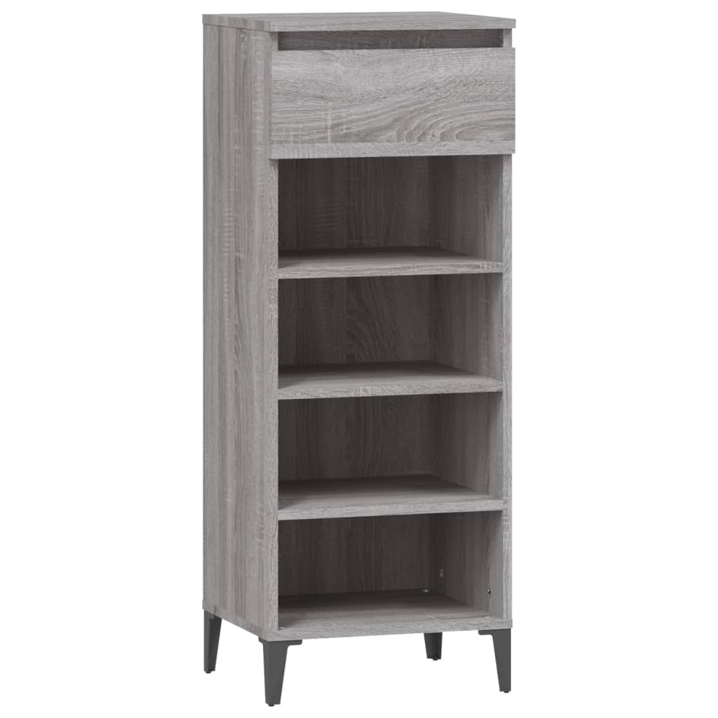 Rack de chaussures Vidaxl 40x36x105 cm en bois de bois de bois de chêne sonoma coloré