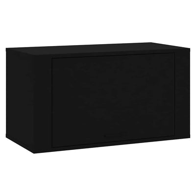 Armoire à chaussures murales vidaxl 70x35x38 cm en bois de bois propriété noir