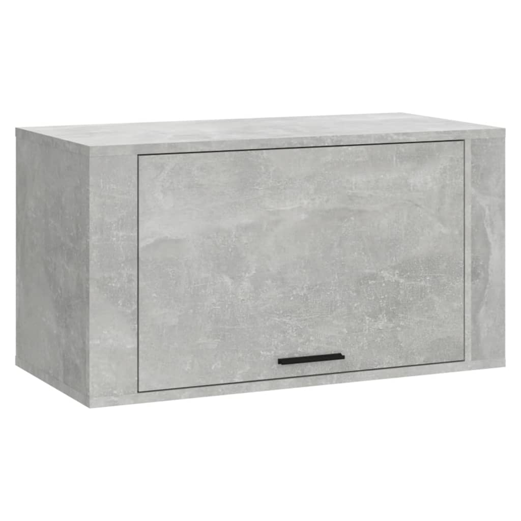 Vidaxl Wall Shoe Cabinet 70x35x38 cm Béton de béton en bois transformé
