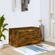 Armoire à chaussures murales vidaxl 70x35x38 cm en pin de pin massif en chêne fumé