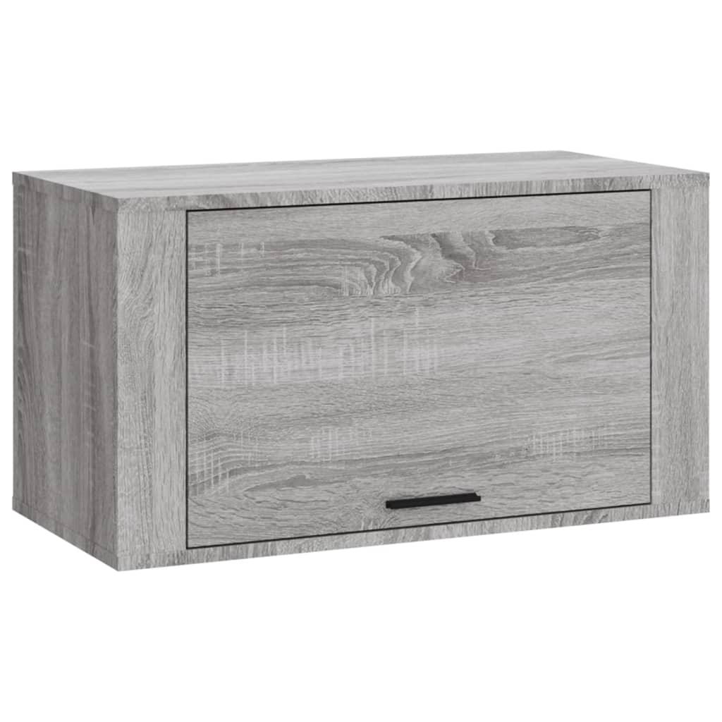 Armoire à chaussures murales vidaxl 70x35x38 cm en pin solide sonoma gris