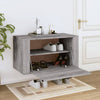 Armoire à chaussures murales vidaxl 70x35x38 cm en pin solide sonoma gris