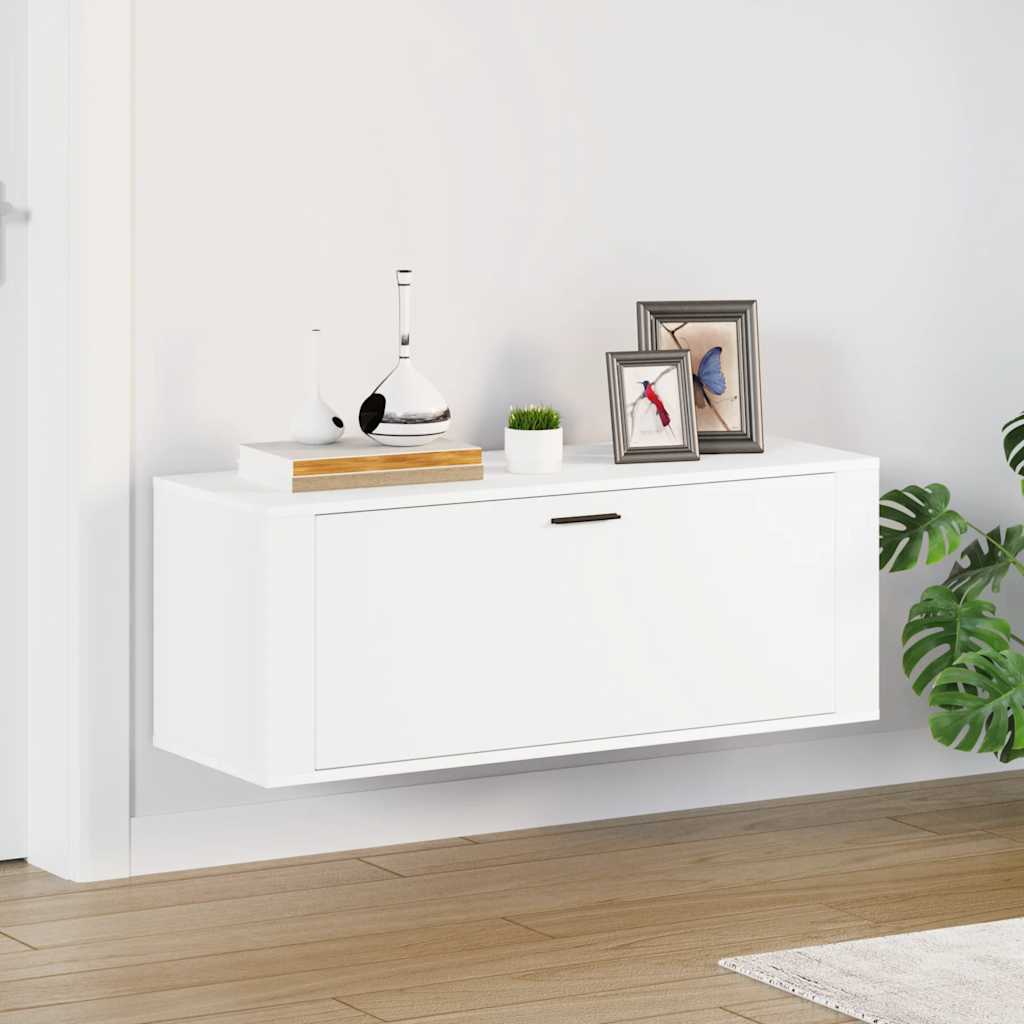 Armoire à chaussures murales vidaxl 100x35x38 cm en bois de bois propriété