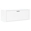 Armoire à chaussures murales vidaxl 100x35x38 cm en bois de bois haute brillant blanc