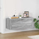 Armoire à chaussures murales vidaxl 100x35x38 cm en bois de bois de gris sonoma