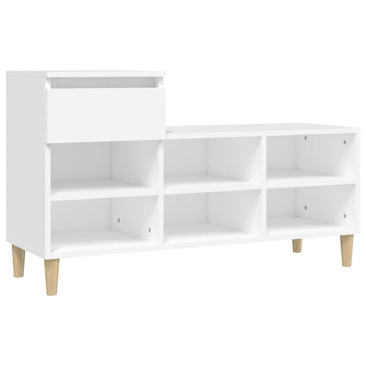 Vidaxx meuble à chaussures 102x36x60 cm bois d'ingénierie blanc
