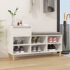 Armoire à chaussures Vidaxl 102x36x60 cm en bois de bois haut blanc