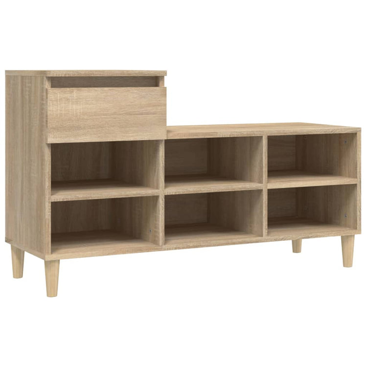 VidaXL armoire à chaussures 102x36x60 cm bois d'ingénierie chêne sonoma
