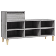 Armoire à chaussures Vidaxl 102x36x60 cm en bois de bois de sonoma gris - afbeelding 2