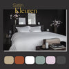 Dix coton coton satin single couvercle de couette 140x200 220 cm blanc
