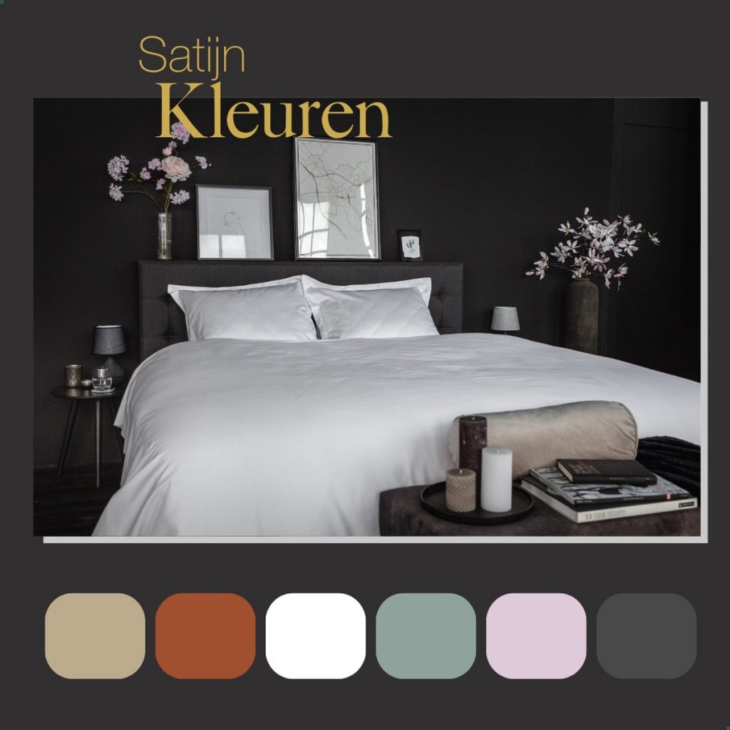 Dix cate coton satin lits-jumeaux couvercle de couette 240x200 220 cm blanc