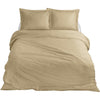 Dix cate coton satin lits-jumeaux couvercle de couette 240x200 220 cm d'or