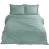 Dix cate coton satin lits-jumeaux couvercle de couette 240x200 220 cm menthe