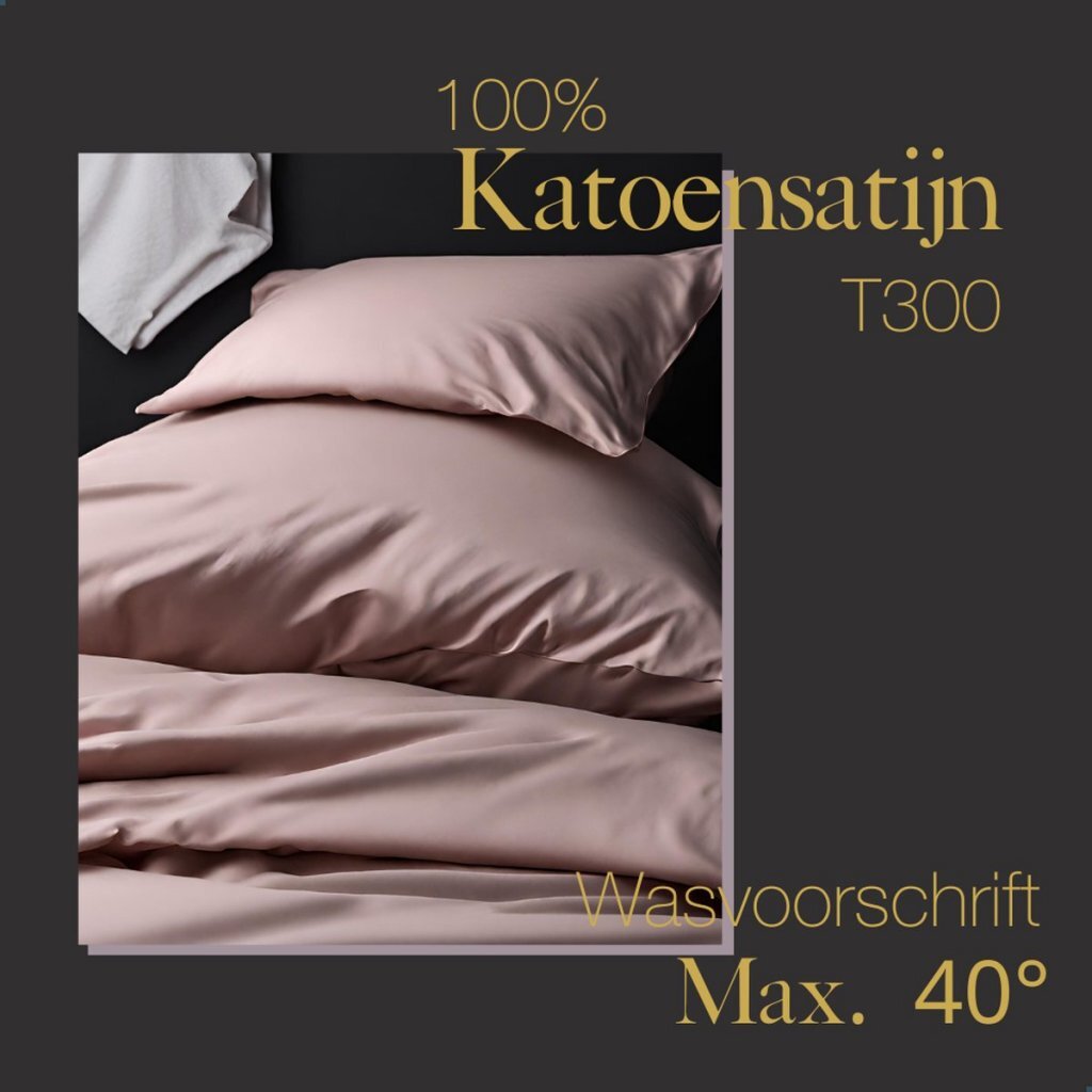 Dix coton coton satin single couvercle de couette 140x200 220 cm blush rose