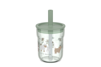 Gobelet enfant Mepal mio avec paille Little Dutch - 250 ml - facile à tenir - vaisselle enfant - petite ferme