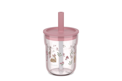 Tasse pour enfants Mepal Mio avec paille Little Dutch - 250 ml - facile à tenir - vaisselle pour enfants - jardin féérique