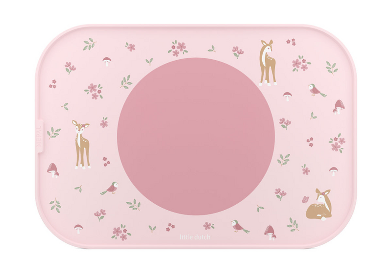 Mepal mio set de table petit hollandais - le cercle antidérapant maintient tout en place - passe au lave-vaisselle - jardin de fées