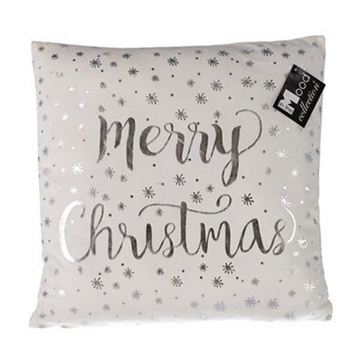 Dans la collection d'humeur dans la collection d'humeur joyeux Noël coussin blanc 40x40x10 cm