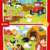 Rebo puzzle 2x24 pièces - ferme anima