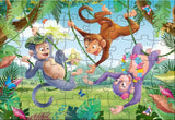 Rebo legpuzzel 48 stukjes - monkeys in t - afbeelding 2