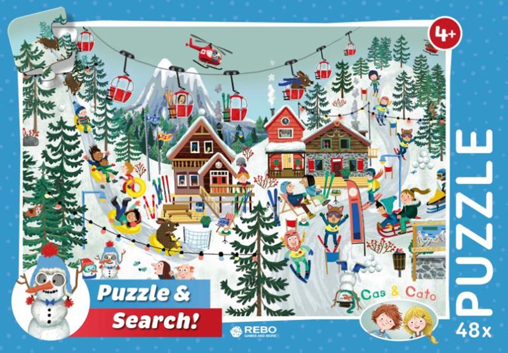 Rebo Productions Legpuzzel Cas Cato Winter Junior 48 Pieces