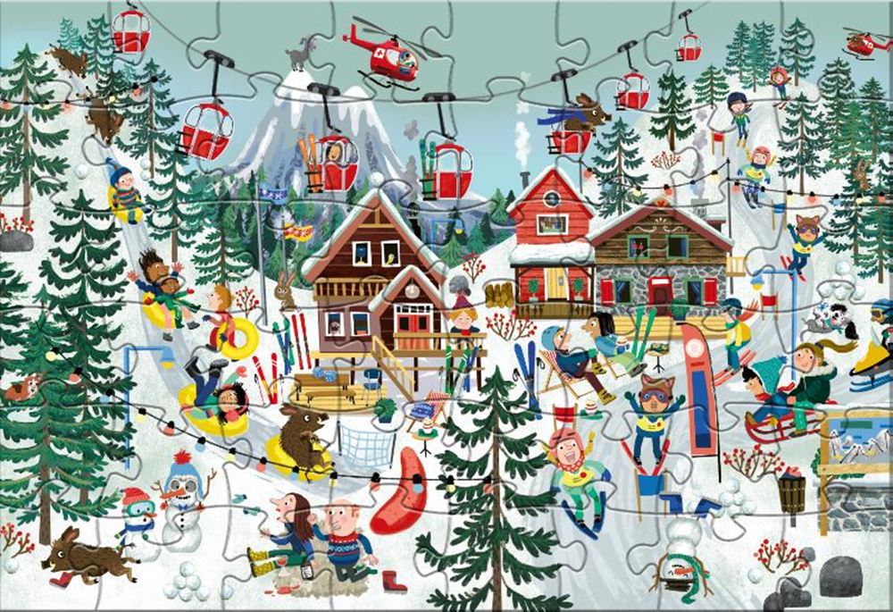 Rebo Productions Legpuzzel Cas Cato Winter Junior 48 Pieces