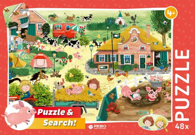 Rebo Puzzers Puzzle Cas Cato Farm, 48st.