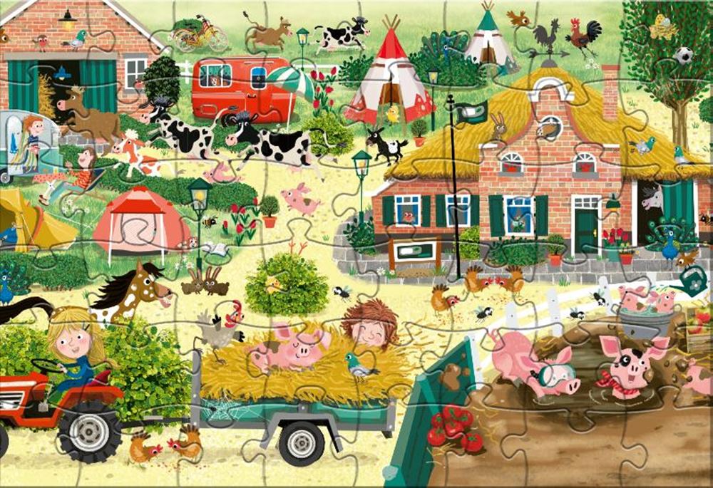 Rebo Puzzers Puzzle Cas Cato Farm, 48st.