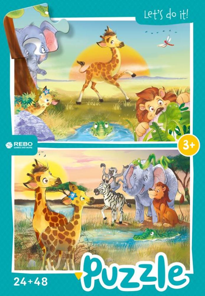 Puzzle Rebo 24 + 48 pièces - petit