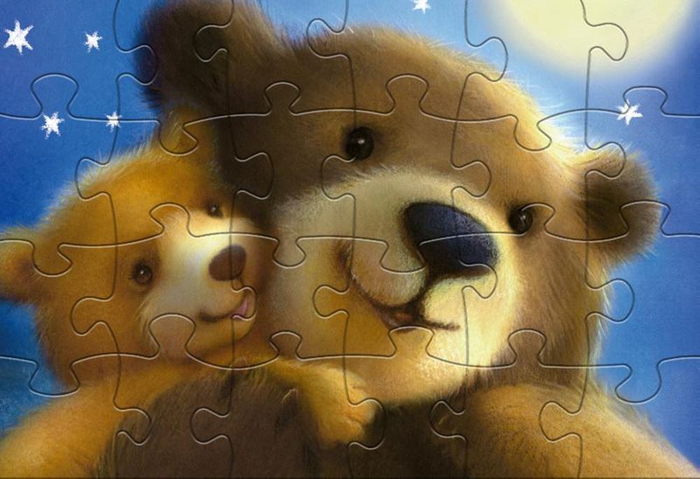 Rebo Productions Sweet Test Bear Pluzzle Junior 24 48 Pièces
