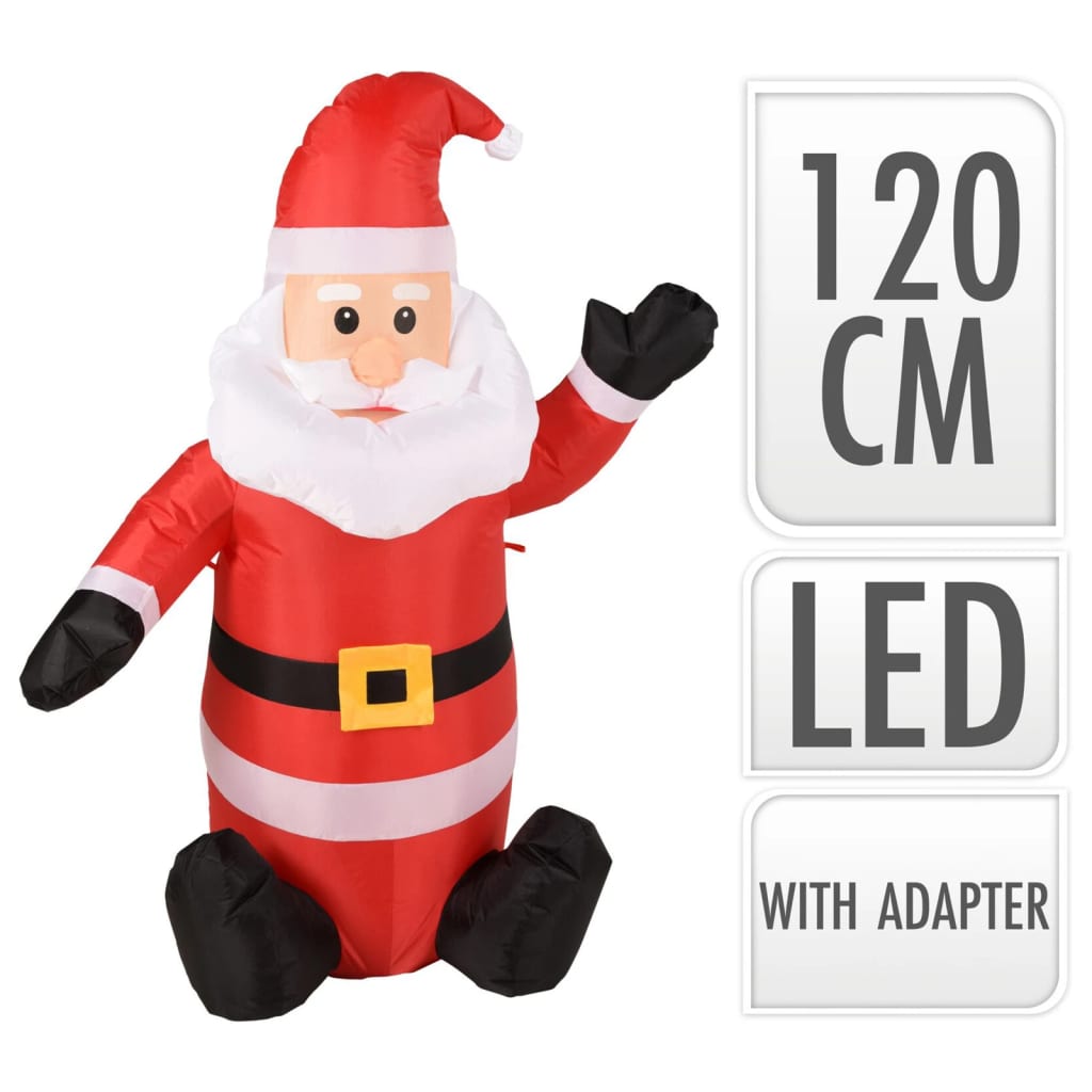 Ambiance ambiance santa gonflable a mené 120 cm