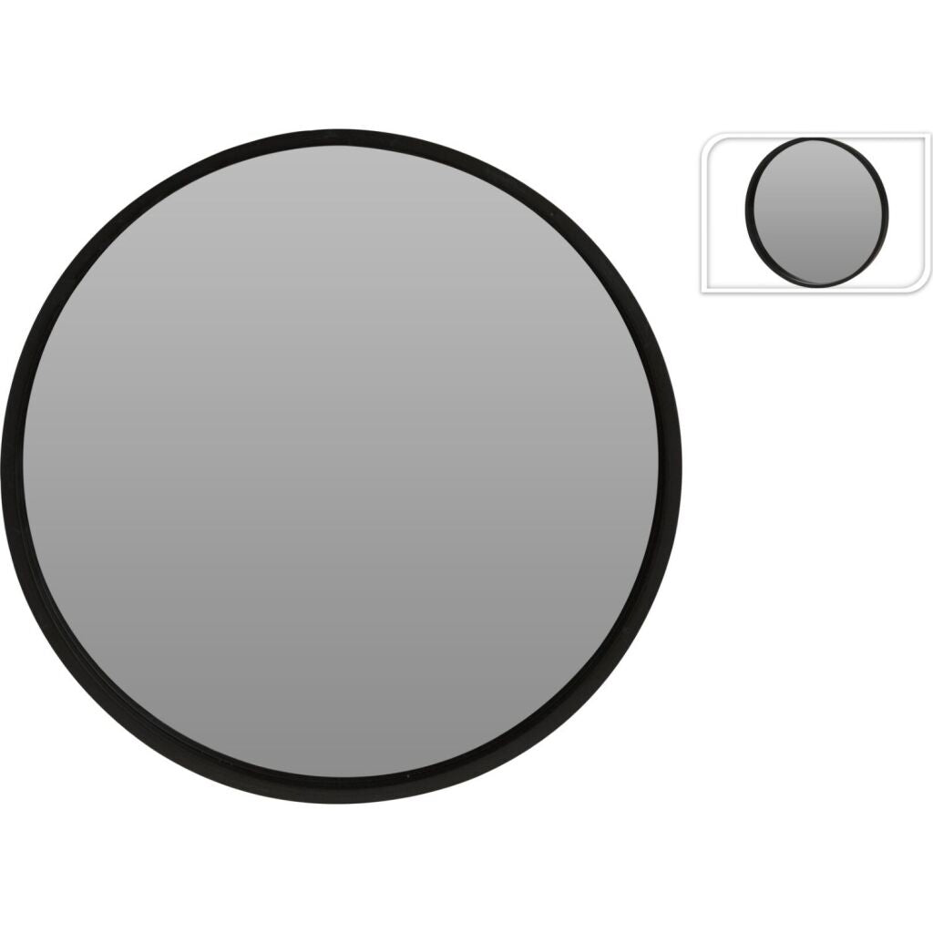 Miroir Round forme de 30 cm noir