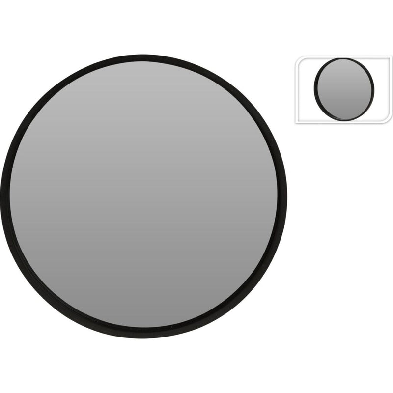 Miroir Round forme de 30 cm noir
