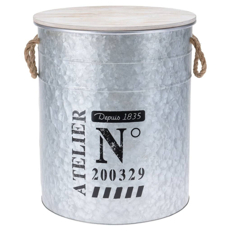 Collection H S Collection H S Set Box de stockage en 3 parties avec corde zinc