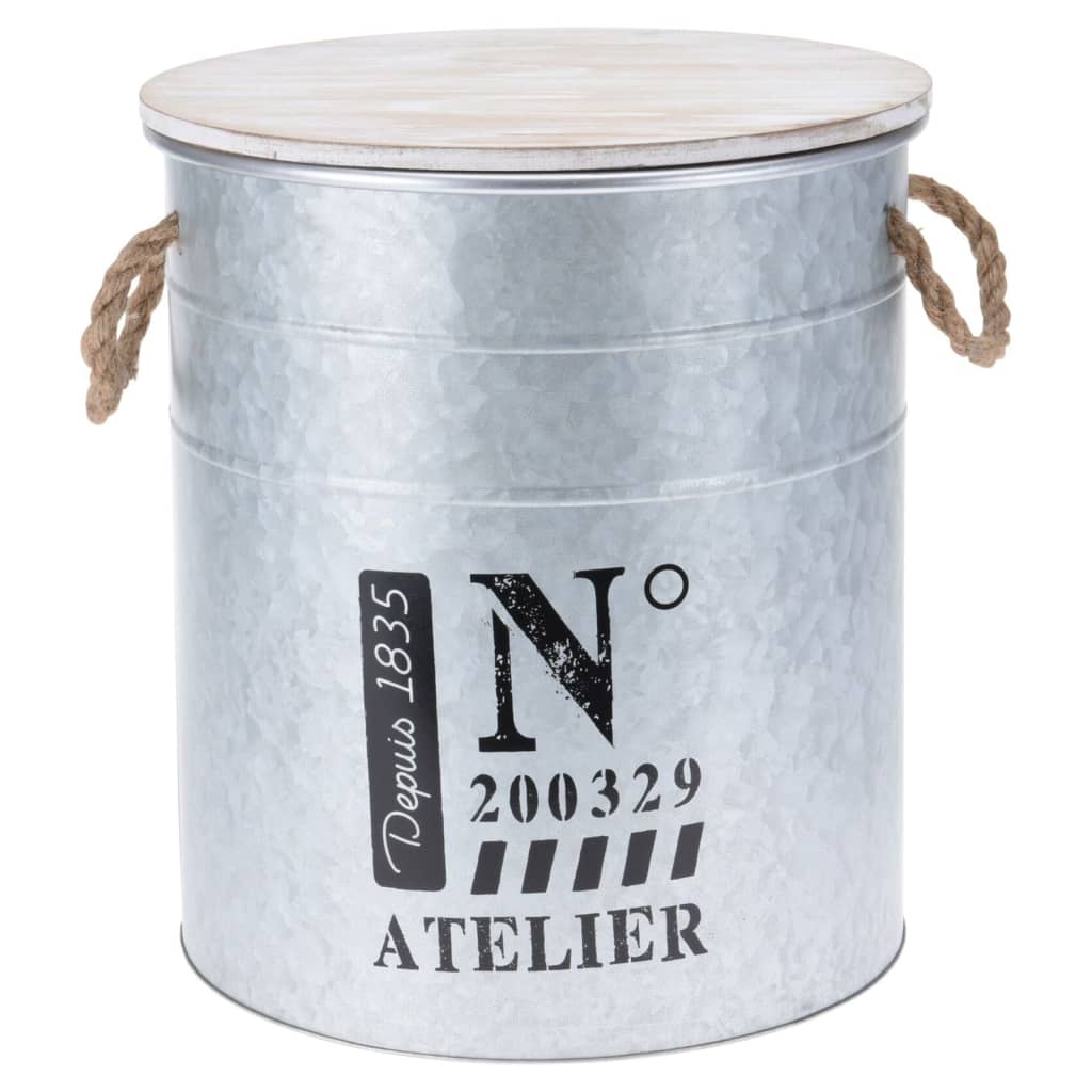 Collection H S Collection H S Set Box de stockage en 3 parties avec corde zinc