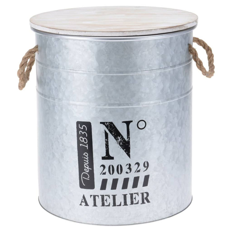 Collection H S Collection H S Set Box de stockage en 3 parties avec corde zinc