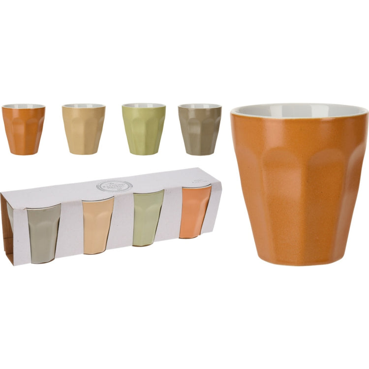 Excellent ustensiles de chambre à domicile tasse de tasse en porcelaine 250 ml 4 pièces
